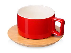 Чайная пара с бамбуковым блюдцем «Sheffield»