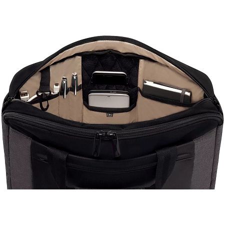 Сумка для ноутбука 16, черный с серым