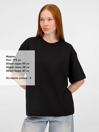 Футболка оверсайз унисекс Legacy, черная, размер XS
