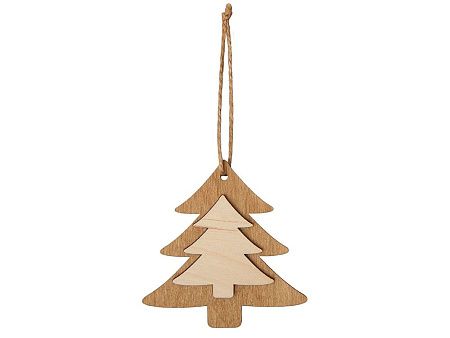 Деревянная подвеска на елку «Firtree»